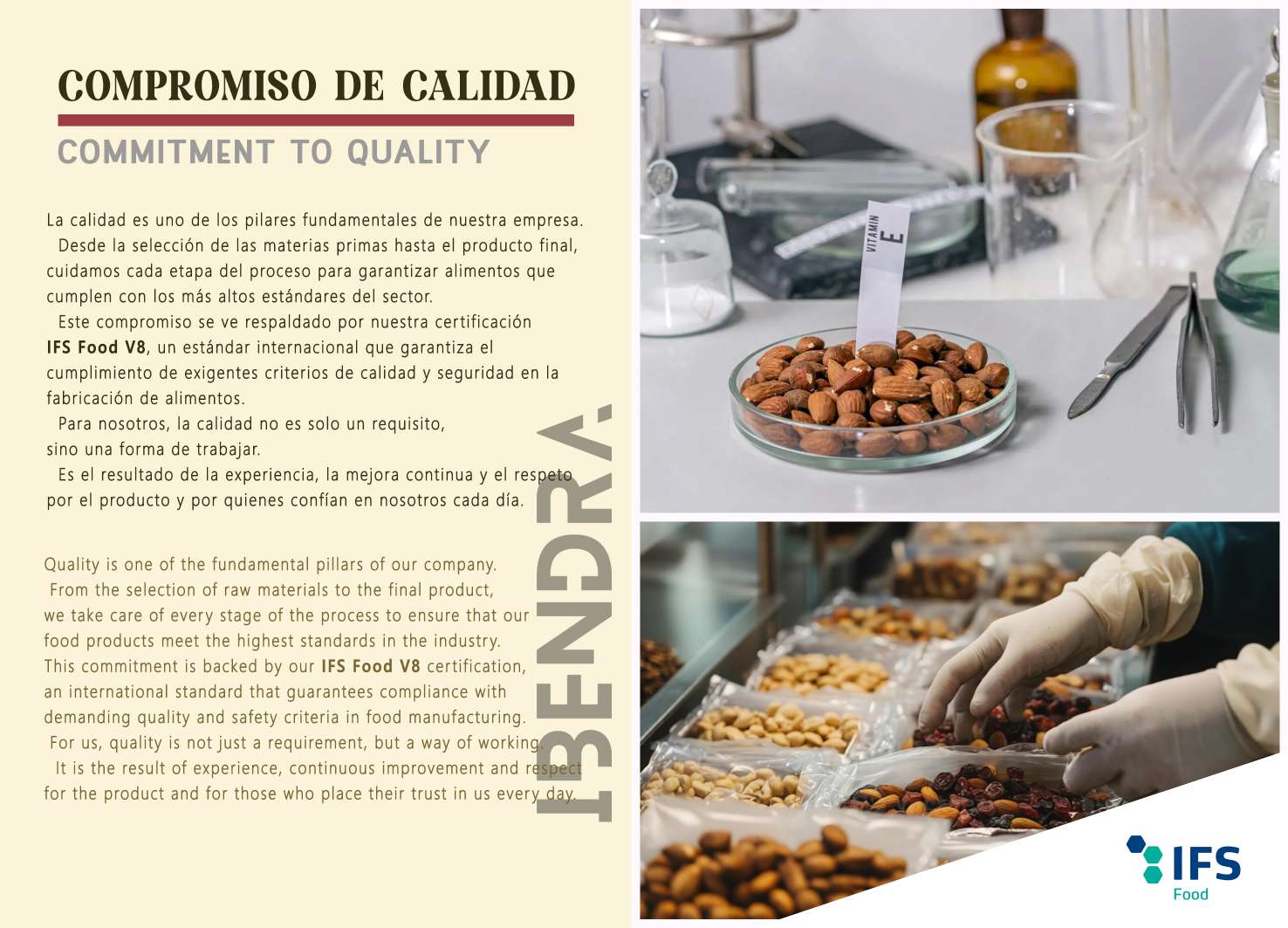 Ibendra Compromiso de Calidad — IFS Food V8