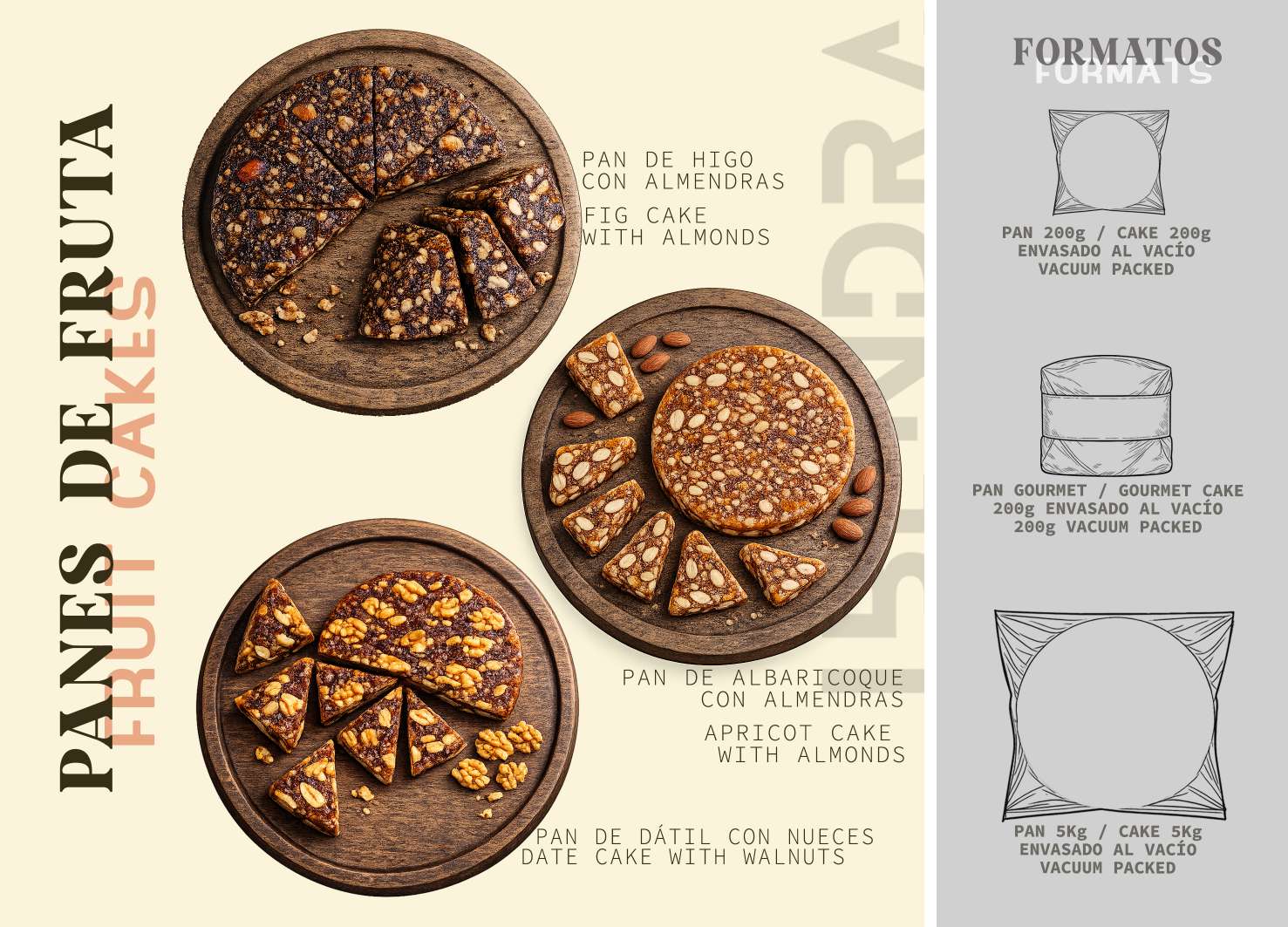 Ibendra Panes de Fruta artesanos envasados al vacío